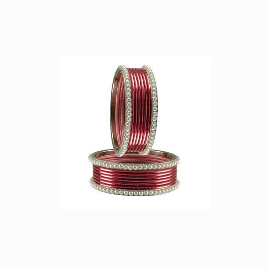 Light Rani Moti Brass Bangle (Pack Of 16) (sku-ban2900)