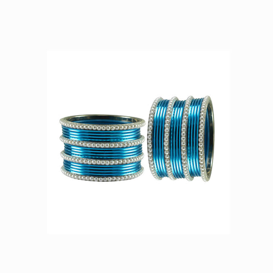 Firozi Moti Brass Bangle (Pack Of 32) (sku-ban2906)