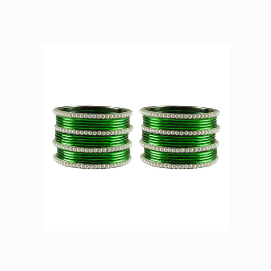 Light Green Moti Brass Bangle (Pack Of 32) (sku-ban2907)