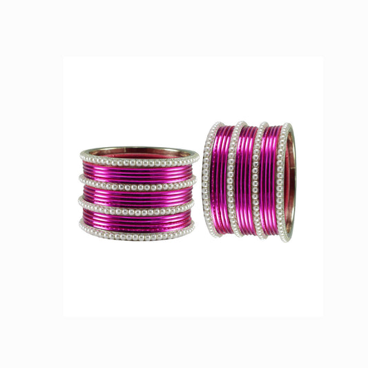Dark Rani  Moti Brass Bangle (Pack Of 32) (sku-ban2914)