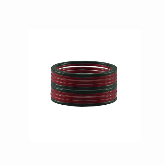 Pure Lakh Traditional Hinglu Rajasthani bangle (Pack Of 10) (sku-ban3033)