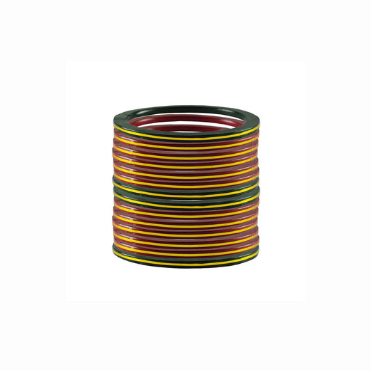 Pure Lakh Traditional Patri Hinglu Rajasthani bangle (Pack Of 14) (sku-ban3050)