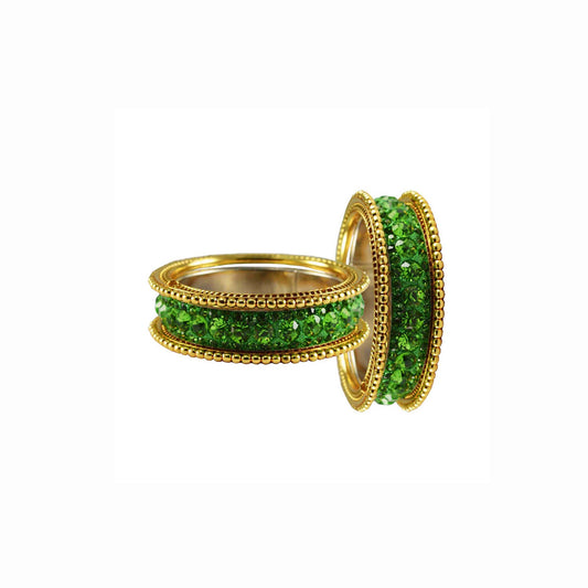 Totai Stone Brass Bangle With Extra Large Size  (Pack Of 6) (sku-ban3251)