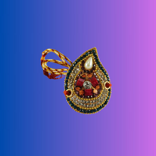 Golden Stone Stud Brass Bajubandh Pack Of-1 (sku-retban3371)