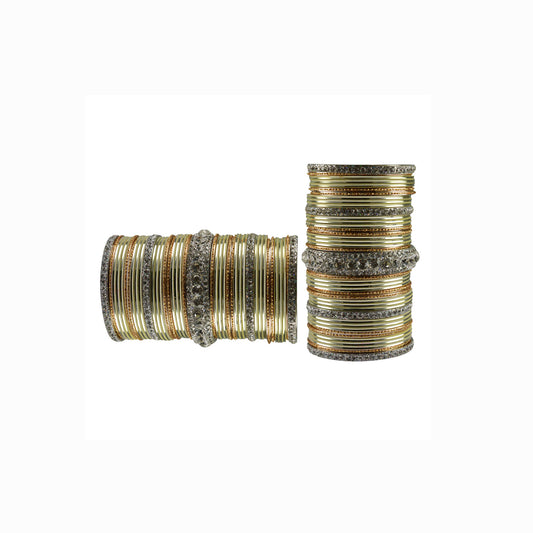 Multi stone Brass Bangle (Pack Of 82) (sku-ban3435)