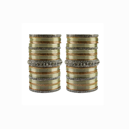 Multi stone Brass Bangle (Pack Of 82) (sku-ban3435)