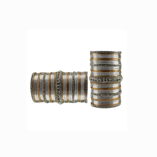 Multi stone Brass Bangle (Pack Of 82) (sku-ban3437)