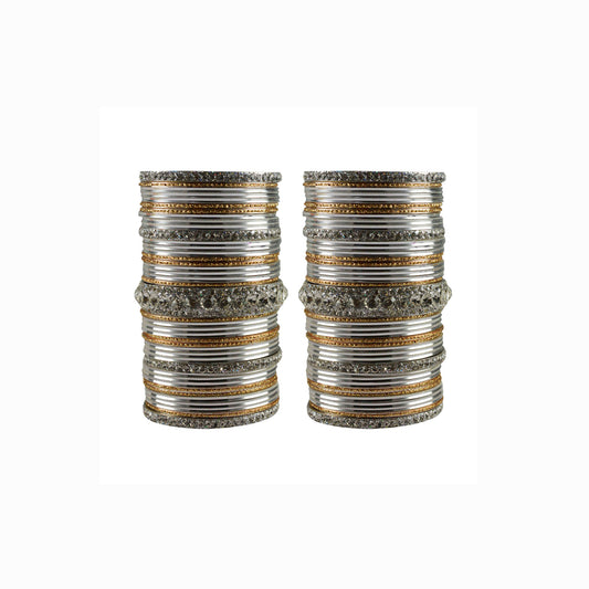 Multi stone Brass Bangle (Pack Of 82) (sku-ban3437)