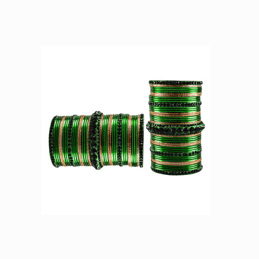 Multi stone Brass Bangle (Pack Of 82) (sku-ban3439)