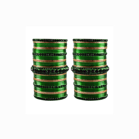Multi stone Brass Bangle (Pack Of 82) (sku-ban3439)
