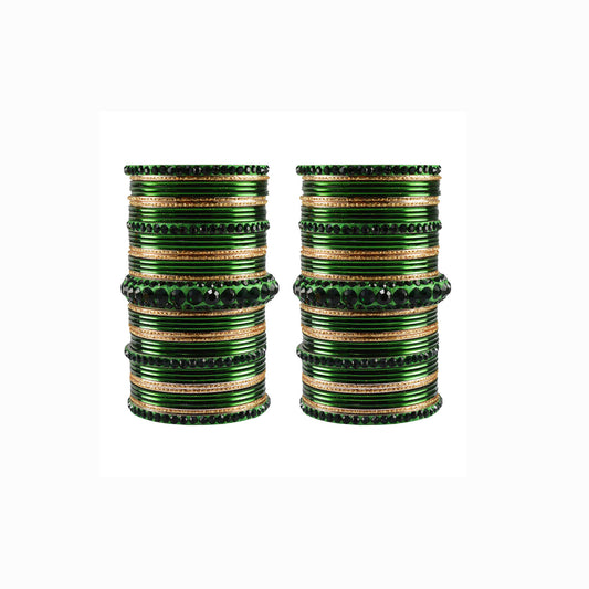 Multi stone Brass Bangle (Pack Of 82) (sku-ban3441)