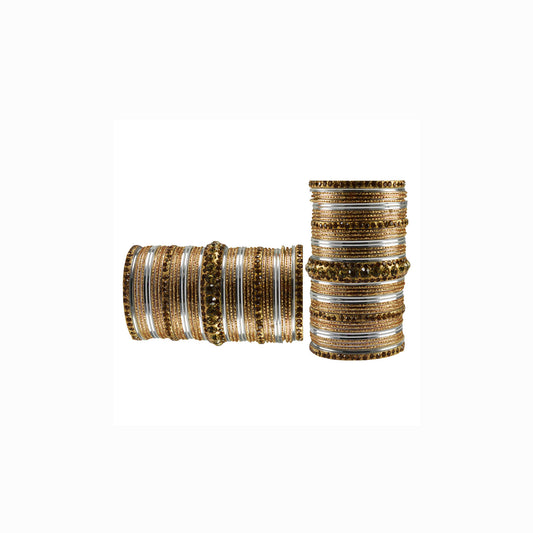 Multi stone Brass Bangle (Pack Of 82) (sku-ban3453)