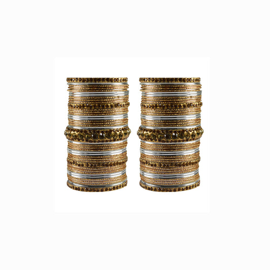 Multi stone Brass Bangle (Pack Of 82) (sku-ban3453)