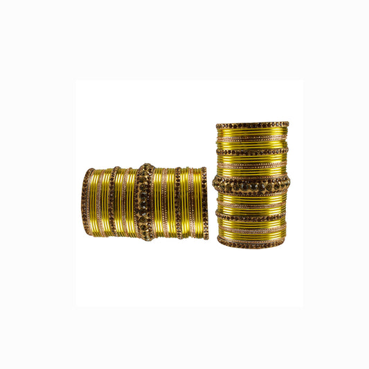 Multi stone Brass Bangle (Pack Of 82) (sku-ban3455)