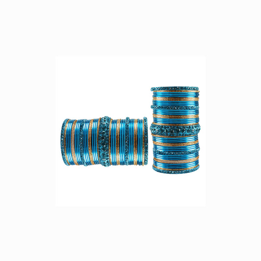 Multi stone Brass Bangle (Pack Of 82) (sku-ban3467)