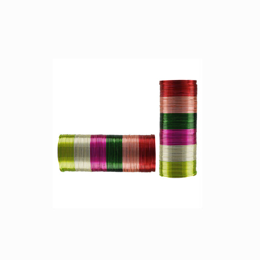 Multi Plain Metal Bangle (Pack Of 144) (sku-ban3476)