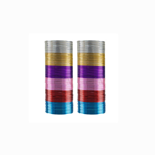 Multi Plain Metal Bangle (Pack Of 144) (sku-ban3477)