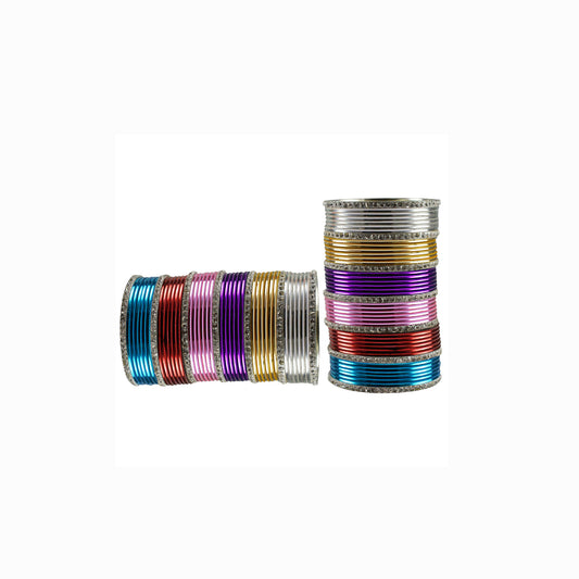 Multi stone Brass Bangle (Pack Of 86) (sku-ban3479)