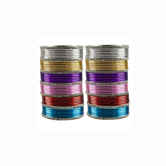 Multi stone Brass Bangle (Pack Of 86) (sku-ban3479)