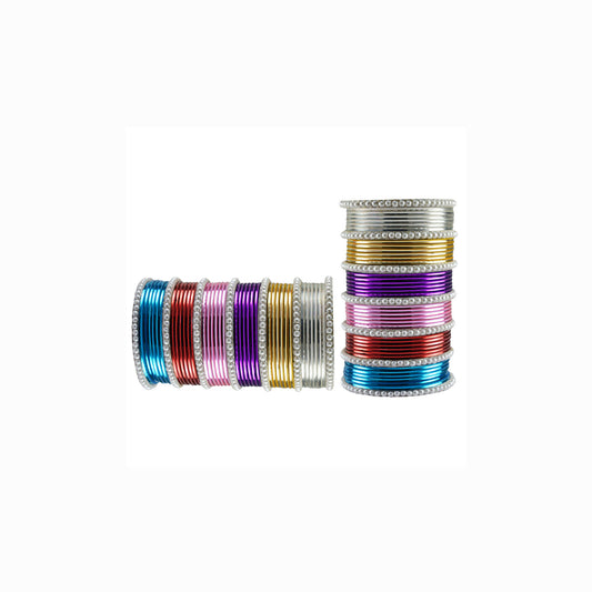 Multi Moti Brass Bangle (Pack Of 86) (sku-ban3480)