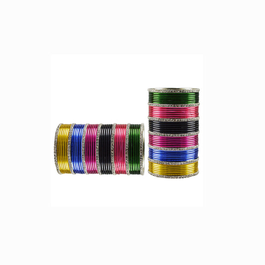 Multi stone Brass Bangle (Pack Of 86) (sku-ban3481)