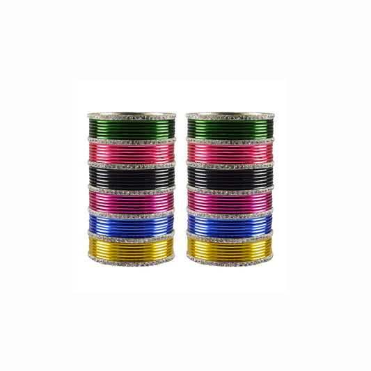 Multi stone Brass Bangle (Pack Of 86) (sku-ban3481)