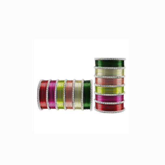 Multi Moti Brass Bangle (Pack Of 86) (sku-ban3486)