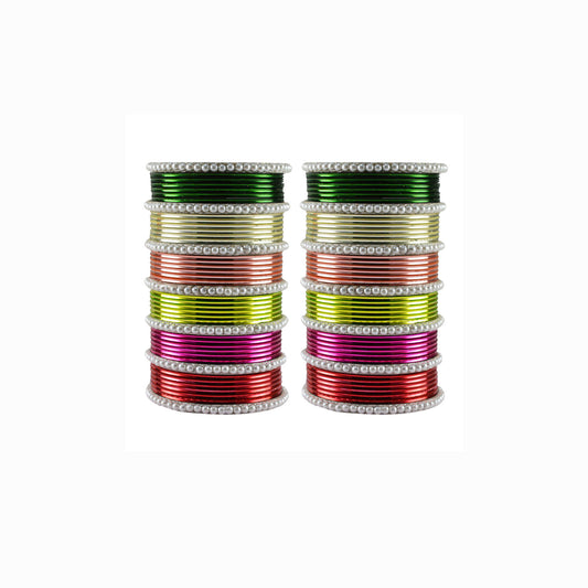 Multi Moti Brass Bangle (Pack Of 86) (sku-ban3486)