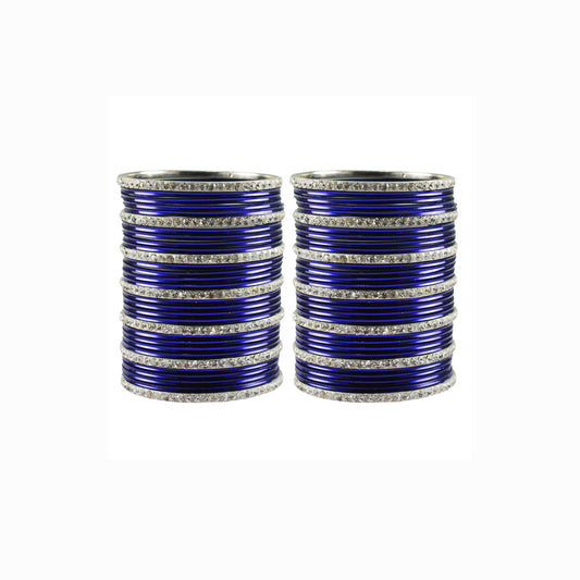 Dark Blue stone Brass Bangle (Pack Of 62) (sku-ban3500)