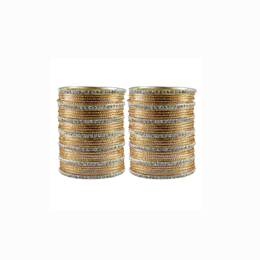Golden stone Brass Bangle (Pack Of 62) (sku-ban3502)