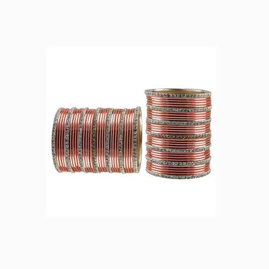 Pich stone Brass Bangle (Pack Of 62) (sku-ban3505)
