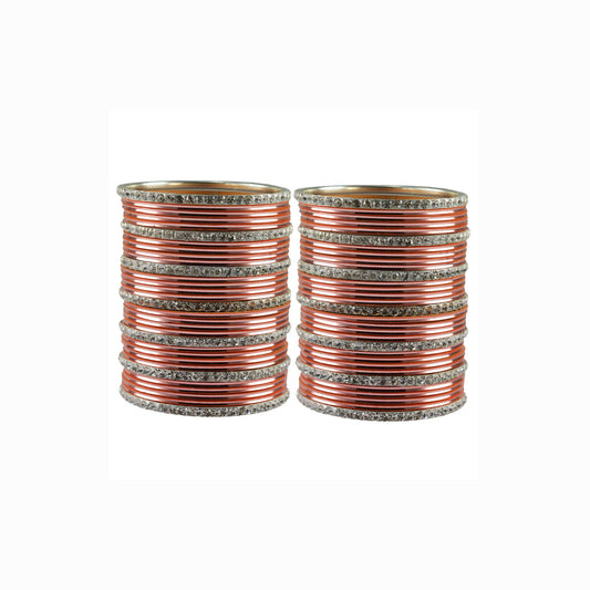 Pich stone Brass Bangle (Pack Of 62) (sku-ban3505)