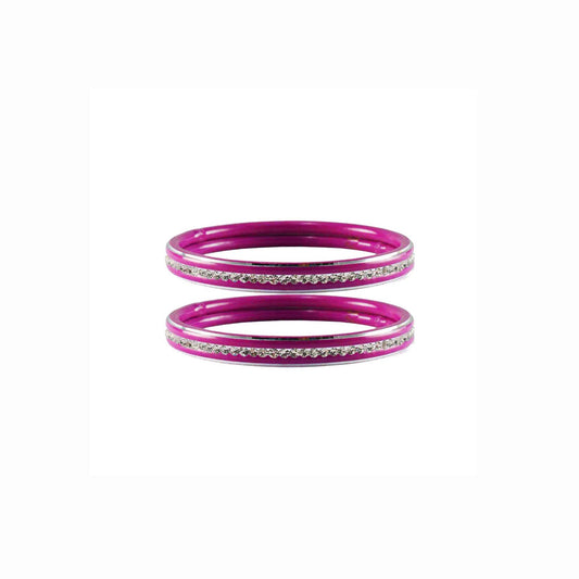 Rani stone Metal Bangle (Pack Of 2) (sku-ban4392)
