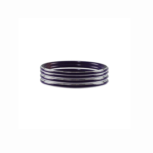 Jamani Plain Metal Bangle (Pack Of 4) (sku-ban4509)