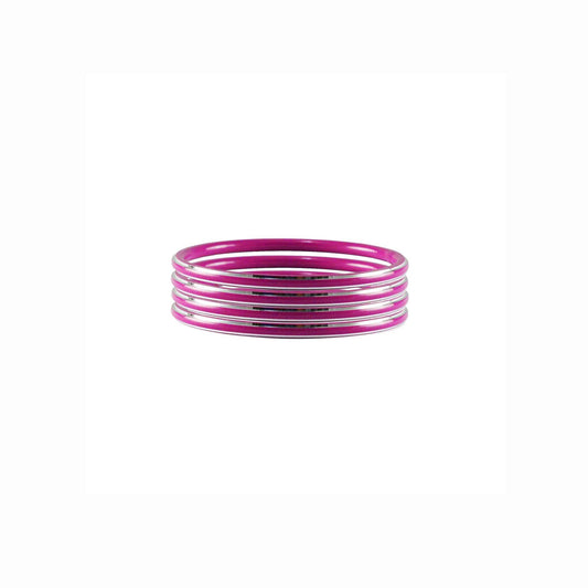 Rani Plain Metal Bangle (Pack Of 4) (sku-ban4517)