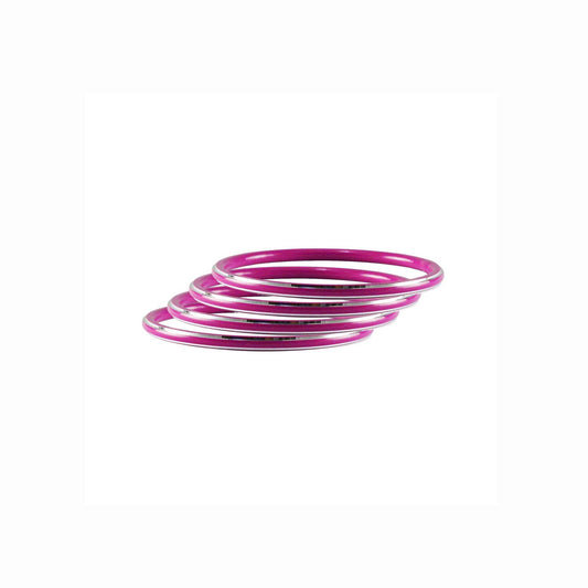Rani Plain Metal Bangle (Pack Of 4) (sku-ban4517)