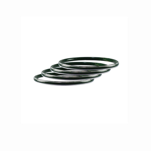 Green Plain Metal Bangle (Pack Of 4) (sku-ban4518)