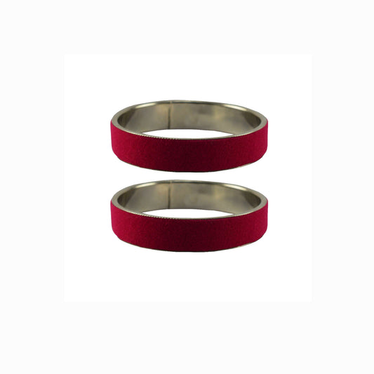 Rani Plain  Metal Bangle With Extra Large Size  (Pack Of 2) (sku-ban5431)
