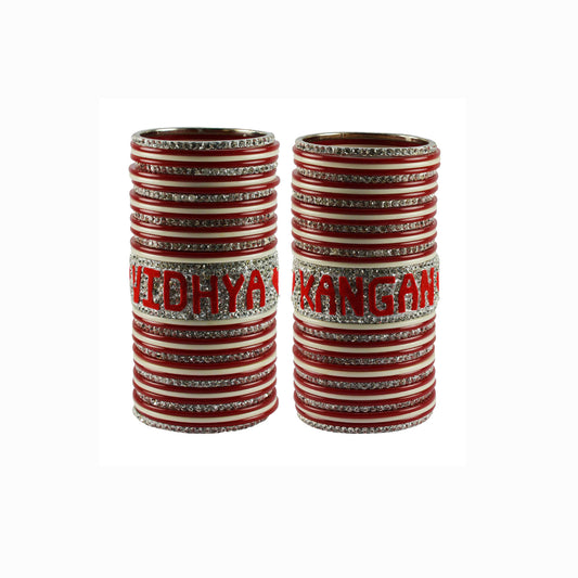 Print Your Name on Brass Bangle Set (Pack Of 74) (sku-ban5461)