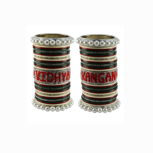 Print Your Name on Brass Bangle Set (Pack Of 62) (sku-ban5465)