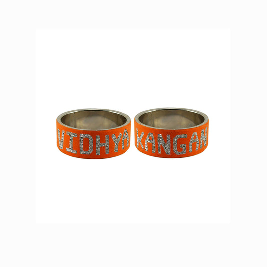 Print Your Name on Brass Bangle (Pack Of 2) (sku-ban5526)