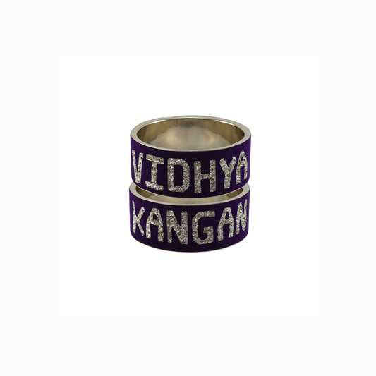 Print Your Name on Brass Bangle (Pack Of 2) (sku-ban5527)