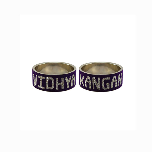 Print Your Name on Brass Bangle (Pack Of 2) (sku-ban5527)