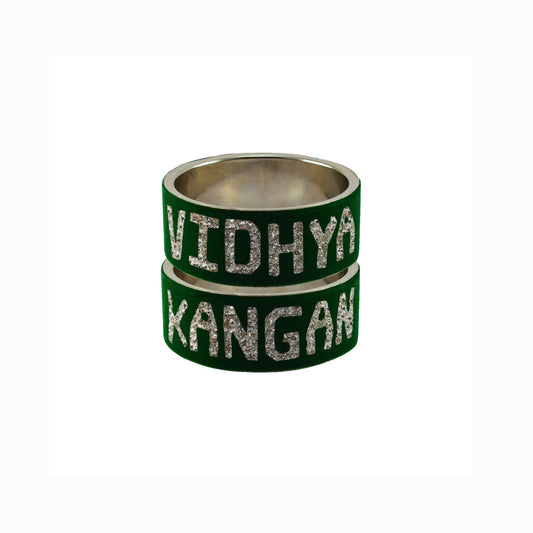 Print Your Name on Brass Bangle (Pack Of 2) (sku-ban5528)