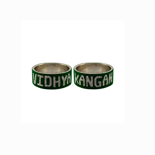 Print Your Name on Brass Bangle (Pack Of 2) (sku-ban5528)