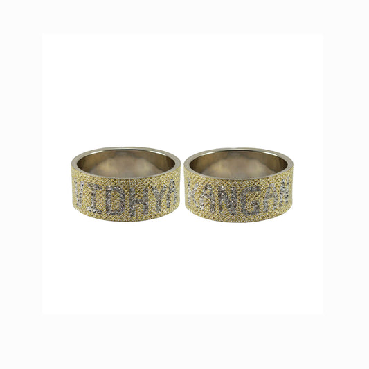 Print Your Name on Brass Bangle (Pack Of 2) (sku-ban5529)