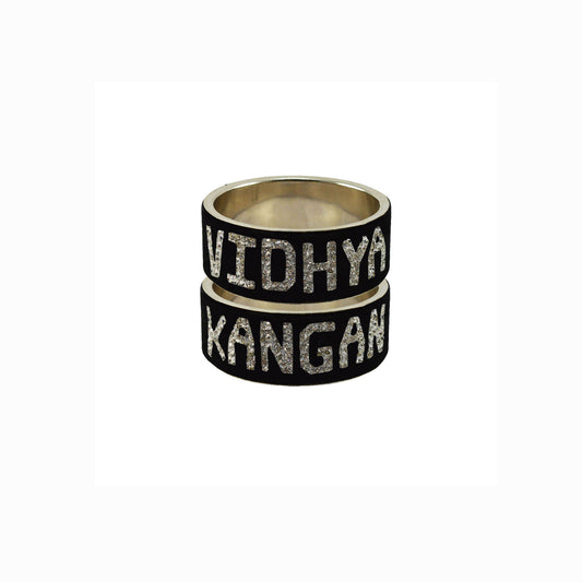 Print Your Name on Brass Bangle (Pack Of 2) (sku-ban5530)