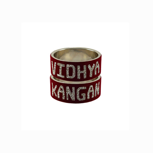 Print Your Name on Brass Bangle (Pack Of 2) (sku-ban5531)