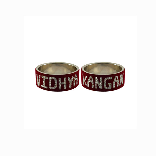 Print Your Name on Brass Bangle (Pack Of 2) (sku-ban5531)