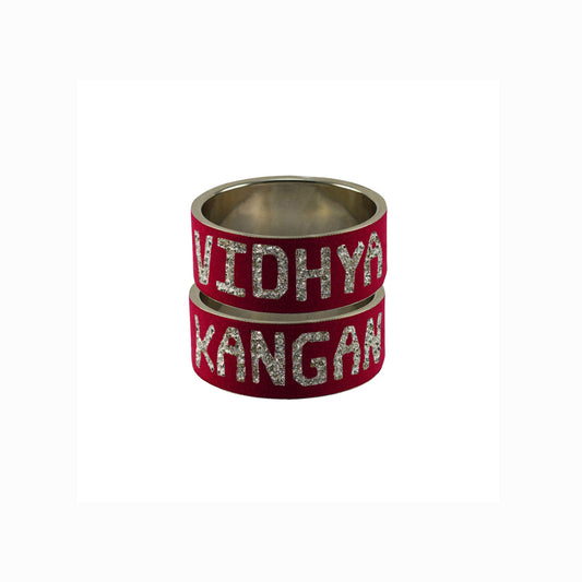 Print Your Name on Brass Bangle (Pack Of 2) (sku-ban5534)